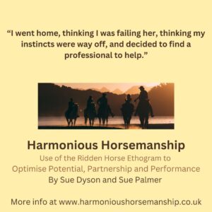 "I went home, thinking I was failing her, thinking my instincts were way off, and decided to find a professional to help." Find out more at www.harmonioushorsemanship.co.uk.