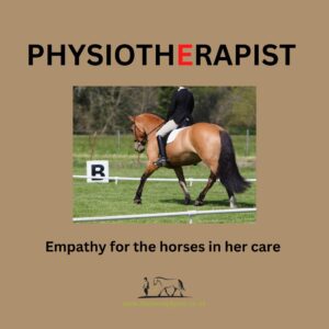 Why does my horse need physio? Empathy for the horses in her care.