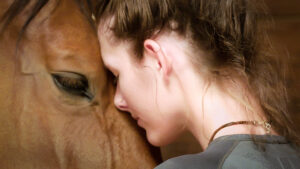 Picture of Lauren and Galina, from the film 24 Horse Behaviors